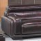 Burgundy Brown Leather 3PC Living Room Set w/Adjustable Headrest