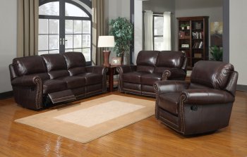 M9922 James Sofa & Loveseat in Tobacco Set by Leather Italia [LIS-M9922 James]