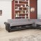 Royal Home Sectional Sofa in Gray Fabric by Casamode