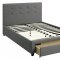 F9330 Bedroom Set by Boss w/ Slate Fabric Upholstered Bed