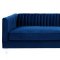 Aviator Sofa TOV-S101 in Navy Velvet Fabric by TOV Furniture