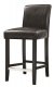 130064 Counter Height Chair Set of 4 Black Leathette by Coaster