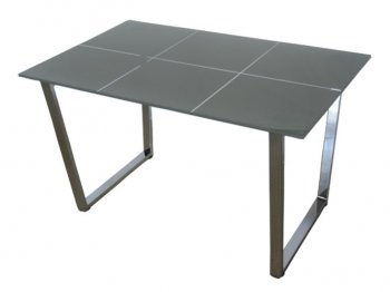 Glass Top & Metal Legs Modern Rectangular Dining Table [GRDS-KA-6165B]