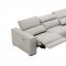 Picasso Power Motion Sofa Silver Gray Leather by J&M w/Options