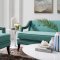 Concur Sofa in Teal Velvet Fabric by Modway w/Options