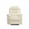 Ava Recliner 59692 in Beige Leather Match by Acme