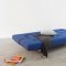 Wing Sofa Bed in Soft Sapphire Fabric by Innovation w/Steel Legs