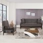 Studio NYC Sofa Bed in Gray Fabric by Casamode w/Options