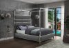 Encore Bed in Grey Faux Leather by Meridian w/Options