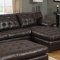 50770 Nigel Sectional Sofa in Brown Bonded Leather Match by Acme