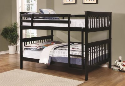 Chapman 460359 Full over Full Bunk Bed in Black by Coaster