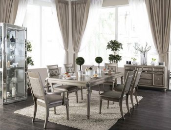 Xandra Dining Table CM3239T in Champagne w/Options [FADS-CM3239T-Xandra]