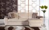 Cream Fabric Modern Sectional Sofa w/Storage Space