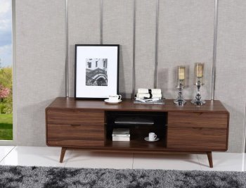 Anthrop TV Stand in Walnut by Beverly Hills [BHTV-Anthrop Walnut]