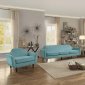 Ajani Sofa 8379TL in Teal Fabric by Homelegance w/Options