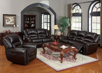 Ralph Brown Bonded Leather Classic Motion Sofa by Acme Furniture [AMS-50285 Ralph]