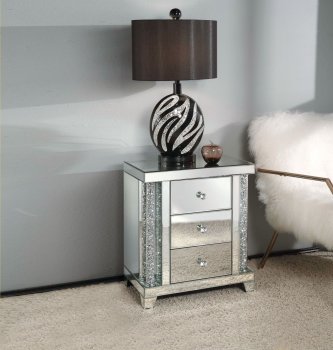 Noralie Accent Table 82779 in Mirror by Acme [AMCT-82779 Noralie]