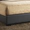 G2525 Upholstered Bed in Dark Brown Leatherette by Glory