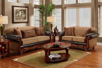 1030 Salem Sofa & Loveseat Verona I in Mocha/Brown by Chelsea [CHFS-V1-1030 Salem]