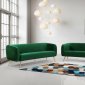 Harlow Sofa 685 in Green Velvet Fabric by Meridian w/Options