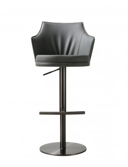 C218A-53 Barstool Set of 2 in Charcoal Eco Leather by J&M