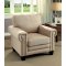 Sanders CM6285BG Sofa in Beige Fabric w/Options