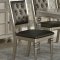 F2431 Dining Set 5Pc in Silver Finish by Boss w/ F1705 Chairs