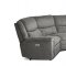 Sali Power Motion Sectional Sofa 6Pc MNY2860 in Gray Fabric