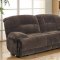 Geoffrey Motion Sofa 9723 in Chocolate by Homelegance w/Options