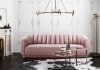 Arno Sofa TOV-S168 in Blush Mauve Velvet Fabric by TOV Furniture