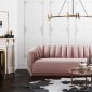 Arno Sofa TOV-S168 in Blush Mauve Velvet Fabric by TOV Furniture