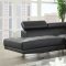 Connor Sectional Sofa 52650 in Black PU by Acme