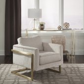 902785 Accent Chair in Ivory Fabric by Coaster