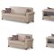 Yonkers Sofa Bed in Cream Leatherette by Empire w/Options