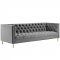 Delight Sofa in Gray Velvet Fabric by Modway