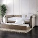 Jenna Daybed CM1230 in Beige Linen Fabric w/Options