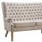 Abe Loveseat TOV-S2064 in Beige Linen by TOV Furniture w/Options