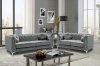 LCL-016 Sofa & Loveseat Set in Gray Velvet