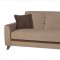 Fabio Plato Light Brown Sofa Bed in Fabric by Sunset w/Options