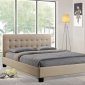 Caitlin Bed in Beige Fabric by Modway