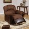 F6682 Motion Sofa in Chocolate Microfiber by Boss w/Options