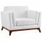 Chance Sofa in White Fabric by Modway w/Options