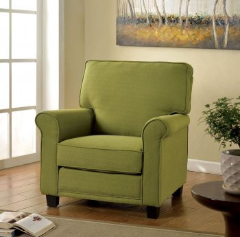 Belem Set of 2 Accent Chairs CM-AC6056GR in Green Flax Fabric [FACC-CM-AC6056GR-Belem]