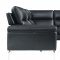 Cairn Sectional Sofa 9969BK in Black Leather by Homelegance