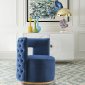 Theo Accent Chair 594 in Navy Velvet by Meridian