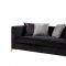 Fergal Sofa 55665 in Black Velvet & Gold by Acme w/Options