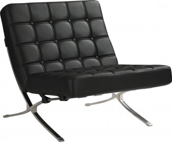 U6293 Accent Chair Set of 2 in Black Bonded Leather by Global [GFCC-U6293-BL-CH]