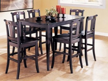 Espresso Finish Modern 7Pc Counter Haight Dining Set w/Options [YTDS-CA2228-Cavalla]