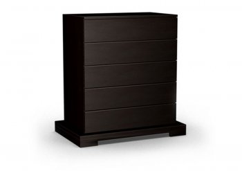 Dark Cappuccino Finish Contemporary Five-Drawer Chest [LSC-950]