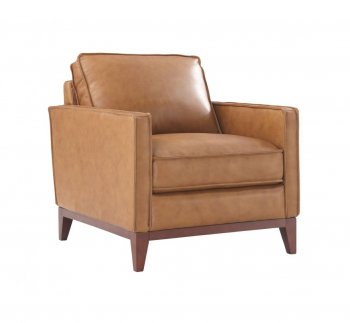 Harper Chair in Saddle Leather by Beverly Hills [BHAC-Harper Saddle]